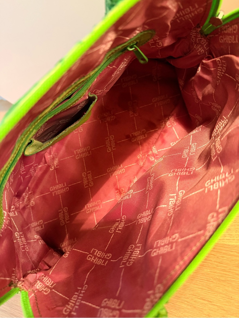 Green Python-Embossed Leather Tote - Picture 7 of 11